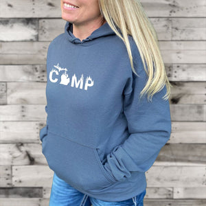 "Rustic Camp" Relaxed Fit Classic Hoodie