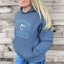 Load image into Gallery viewer, &quot;Get Hooked On Michigan&quot; Relaxed Fit Classic Hoodie