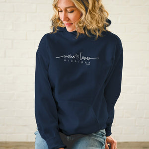 "Wine Lover" Soft Style Relaxed Fit Hoodie
