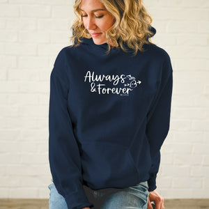 "Always & Forever" Soft Style Relaxed Fit Hoodie