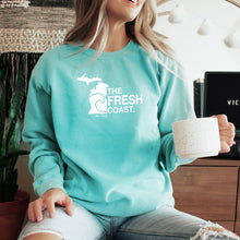 Load image into Gallery viewer, &quot;Michigan Fresh Coast&quot; Relaxed Fit Stonewashed Crew Sweatshirt
