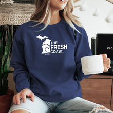 Load image into Gallery viewer, &quot;Michigan Fresh Coast&quot; Relaxed Fit Stonewashed Crew Sweatshirt