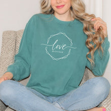 Load image into Gallery viewer, &quot;Michigan Lovely&quot; Relaxed Fit Stonewashed Crew Sweatshirt