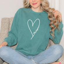 Load image into Gallery viewer, &quot;Michigan Made With Love&quot; Relaxed Fit Stonewashed Crew Sweatshirt