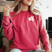 Load image into Gallery viewer, &quot;Love The Mitten&quot; Relaxed Fit Stonewashed Crew Sweatshirt