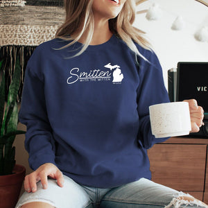 "Smitten With The Mitten" Relaxed Fit Stonewashed Crew Sweatshirt