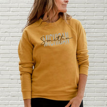 Load image into Gallery viewer, &quot;Michigan Smitten&quot; Relaxed Fit Angel Fleece Pullover Crew