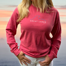 Load image into Gallery viewer, &quot;Great Lakes Tide&quot; Relaxed Fit Stonewashed Long Sleeve T-Shirt