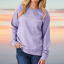 Load image into Gallery viewer, &quot;Majestic Michigan&quot; Women&#39;s Pullover Crew