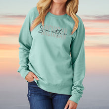 Load image into Gallery viewer, &quot;Michigan Smitten&quot; Women&#39;s Pullover Crew