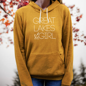 "Great Lakes Girl" Relaxed Fit Angel Fleece Hoodie