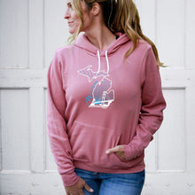Load image into Gallery viewer, &quot;Michigan Mighty&quot; Relaxed Fit Angel Fleece Hoodie