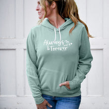 Load image into Gallery viewer, &quot;Always &amp; Forever&quot; Relaxed Fit Angel Fleece Hoodie