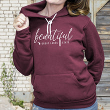 Load image into Gallery viewer, &quot;Beautiful Michigan&quot; Relaxed Fit Angel Fleece Hoodie