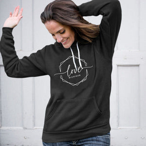"Michigan Lovely" Relaxed Fit Angel Fleece Hoodie