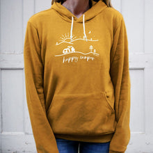 Load image into Gallery viewer, &quot;Happy Camper&quot; Relaxed Fit Angel Fleece Hoodie