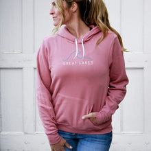 Load image into Gallery viewer, &quot;Great Lakes Tide&quot; Relaxed Fit Angel Fleece Hoodie