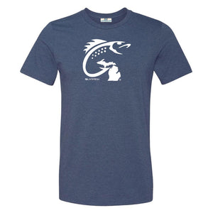 Michigan Fish Hook Men's T-Shirts
