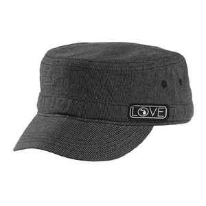Michigan Love Houndstooth Hat ( Velcro Back)