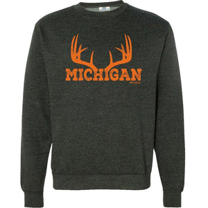 "Michigan Antler" Men's Crew Sweatshirt
