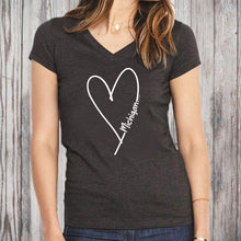 Load image into Gallery viewer, &quot;Michigan Made With Love&quot; Women&#39;s V-Neck