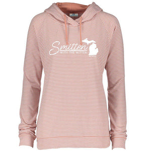 "Smitten With The Mitten" Women's Striped Long Sleeve Fashion Hoodie