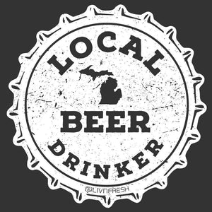 "Michigan Drink Local" Cork Flat Bill Hat