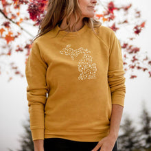 Load image into Gallery viewer, &quot;Michigan Fall Wonder&quot; Relaxed Fit Angel Fleece Pullover Crew