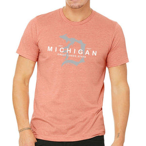 "Michigan D Established 1837" Men's Crew T-Shirt