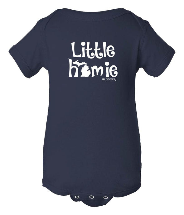 Michigan Little Homie Infant Onesies