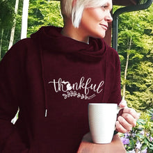 Load image into Gallery viewer, &quot;Michigan Thankful&quot; Women&#39;s Classic Funnel Neck Pullover Hoodie