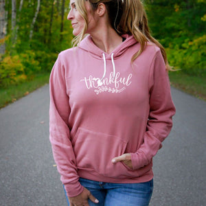 "Michigan Thankful" Relaxed Fit Angel Fleece Hoodie
