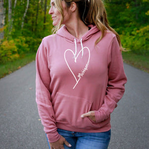 "Michigan Made With Love" Relaxed Fit Angel Fleece Hoodie