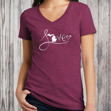 Load image into Gallery viewer, &quot;Michigan Love #9&quot; Women&#39;s V-Neck