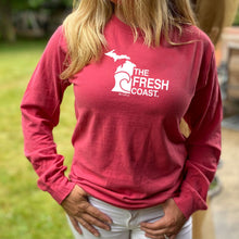 Load image into Gallery viewer, &quot;Michigan Fresh Coast&quot; Relaxed Fit Stonewashed Long Sleeve T-Shirt