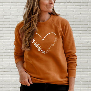 "Fall In Love With Winter" Relaxed Fit Ultra Soft Pullover Crew
