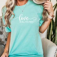 Load image into Gallery viewer, &quot;Love Is All You Need&quot; Relaxed Fit Stonewashed T-Shirt