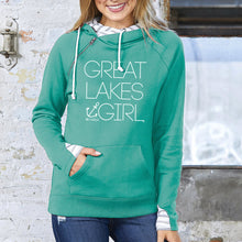 Load image into Gallery viewer, &quot;Great Lakes Girl&quot; Women&#39;s Striped Double Hood Pullover