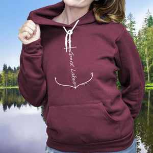 "Great Lakes Anchor" Relaxed Fit Angel Fleece Hoodie