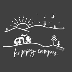 "Happy Camper" Men's Stonewashed T-Shirt