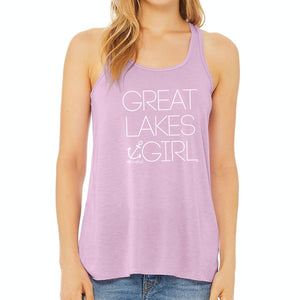 "Great Lakes Girl" Women's Flowy Tank Top