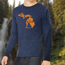 Load image into Gallery viewer, &quot;Michigan Deer State&quot; Men&#39;s Long Sleeve T-Shirt