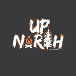 "Campfire Up North" Women's V-Neck