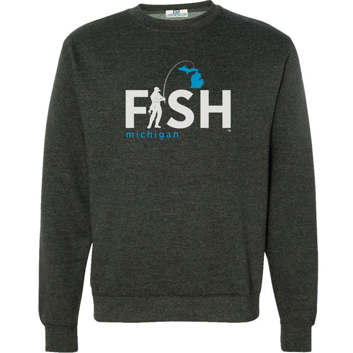 Michigan Fisherman Men's Crew Sweatshirt