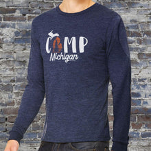 Load image into Gallery viewer, &quot;Camp Michigan&quot;  Men&#39;s Long Sleeve T-Shirt