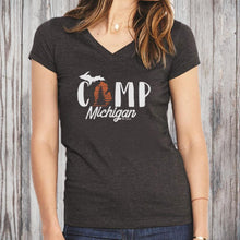 Load image into Gallery viewer, &quot;Camp Michigan&quot; Women&#39;s V-Neck