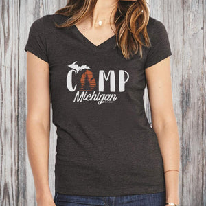 "Camp Michigan" Women's V-Neck