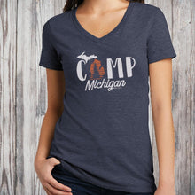 Load image into Gallery viewer, &quot;Camp Michigan&quot; Women&#39;s V-Neck