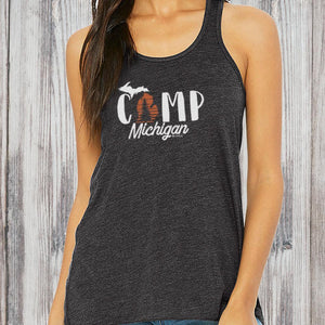 "Camp Michigan" Women's Flowy Tank Top