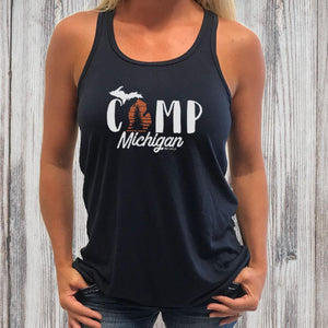 "Camp Michigan" Women's Flowy Tank Top